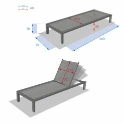 Transat Evasion Anthracite/graphite Hespéride -Ledepot Mobilier Magasin transat evasion anthracite graphite hesperide 3