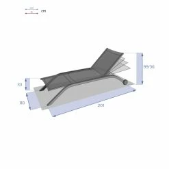 Transat Milenio Gris Galet Et Graphite Hespéride -Ledepot Mobilier Magasin transat milenio gris galet graphite hesperide 3