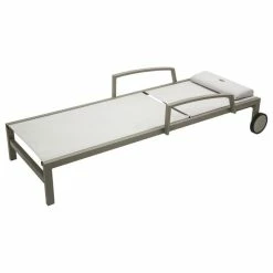 Transat Ocala Inclinable Noisette/tonka Hespéride -Ledepot Mobilier Magasin transat ocala inclinable coloris noisette taupe hesperide 3