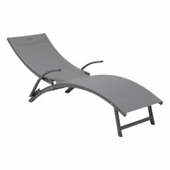 Transat Samba Pliable Anthracite/graphite Hespéride -Ledepot Mobilier Magasin transat samba pliable anthracite graphite hesperide 2
