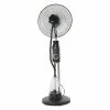 Ventilateur Brumisateur Rotatif Noir -Ledepot Mobilier Magasin ventilateur brumisateur rotatif noir