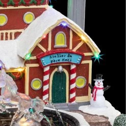 Village De Noël Animé Et Lumineux Fontaine Du Père Noël -Ledepot Mobilier Magasin village de noel anime et lumineux fontaine du pere noel 1 2