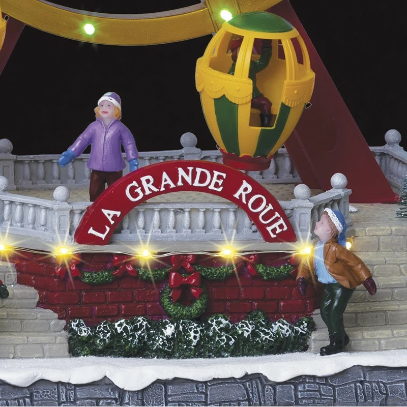 Village De Noël Animé, Lumineux Et Musical Grande Roue 4 Village De Noël Animé, Lumineux Et Musical Grande Roue – Image 2