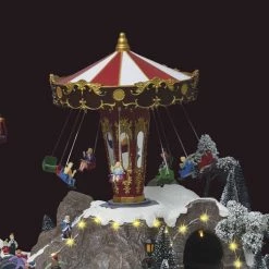 Village De Noël Géant Fête Foraine Lumineux Et Animé -Ledepot Mobilier Magasin village de noel fete foraine lumineux et anime 2