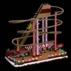 Village De Noël Grand Huit Animé Et Lumineux