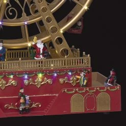 Grande Roue Père Noël Animée, Lumineuse Et Musicale -Ledepot Mobilier Magasin village de noel grande roue anime lumineux et musical 2