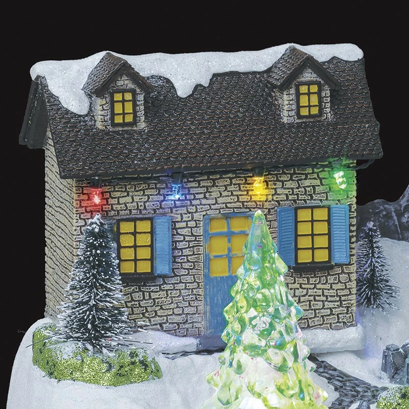 Village De Noël Moulin à Vent Animé, Lumineux Et Musical 5 Village De Noël Moulin à Vent Animé, Lumineux Et Musical – Image 3