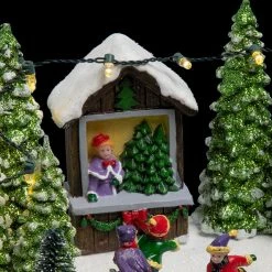 Village De Noël Patinoire Dans La Forêt -Ledepot Mobilier Magasin village de noel patinoire dans la foret 2