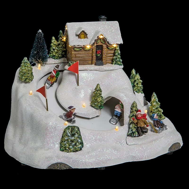 Village De Noël Piste De Luge Animé Et Lumineux 3 Village De Noël Piste De Luge Animé Et Lumineux
