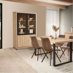 Vitrine 2 Portes + 2 Portes Vitrées Dijon -Ledepot Mobilier Magasin vitrine 2 portes 2 portes vitrees dijon 1 1