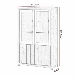 Vitrine 2 Portes + 2 Portes Vitrées Dijon -Ledepot Mobilier Magasin vitrine 2 portes 2 portes vitrees dijon 1 4