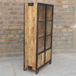 Vitrine 2 Portes 4 Niveaux Manguier 9 Vitrine 2 Portes 4 Niveaux Manguier -Ledepot Mobilier Magasin vitrine 2 portes 4 niveaux manguier 1
