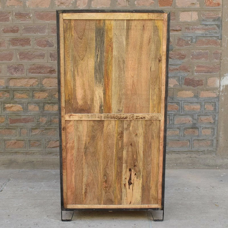 Vitrine 2 Portes 4 Niveaux Manguier 5 Vitrine 2 Portes 4 Niveaux Manguier – Image 3