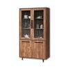Vitrine 2 Portes Vitrées 2 Portes Pleines Wilde -Ledepot Mobilier Magasin vitrine 2 portes vitrees 2 portes pleines wilde