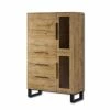 Vitrine 3 Portes 3 Tiroirs Halle -Ledepot Mobilier Magasin vitrine 3 portes 3 tiroirs halle