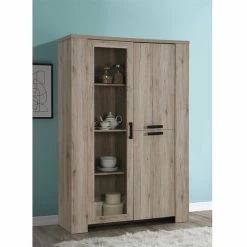 Vitrine 3 Portes Olivier -Ledepot Mobilier Magasin vitrine 3 portes olivier 2